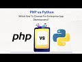 PHP Vs Python Which One To Choose For Enterprise App Development
