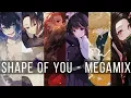 Download Lagu 「Nightcore」➵ Shape of You Megamix (Switching Vocals)
