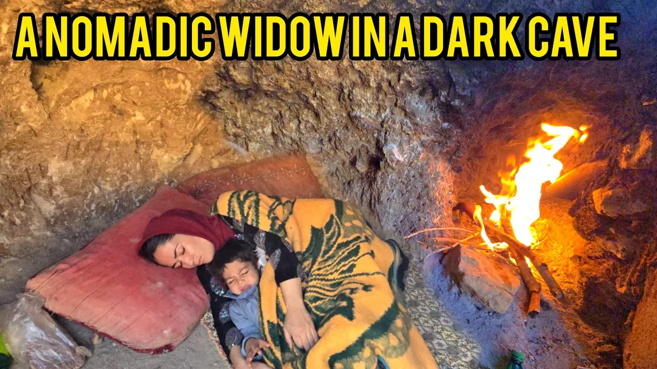 ❄️👩‍👧‍👦 A Nomadic Mother Rejected by Her Husband Struggles to Survive in a Mountain Cave