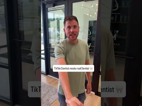 Discount Dentist meets luxury dentist🦷🙌can you guess what was done #fruitsurgery #discountdentist