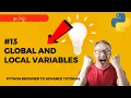 Global and local variables Python Beginners to Advanced Tutorial in Tamil