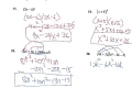 Algebra 1 Review for Chapter 8 Test