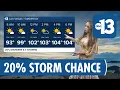 Spotty showers and thunderstorm chances start tonight in Las Vegas
