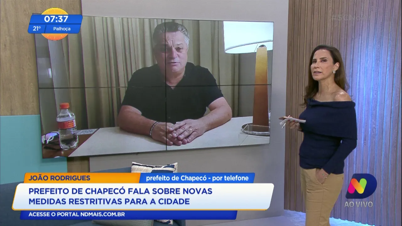 Prefeito de Chapecó fala sobre novas medidas restritivas para a cidade