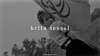 red velvet - hello sunset (𝙨𝙡𝙤𝙬𝙚𝙙 + 𝙧𝙚𝙫𝙚𝙧𝙗)