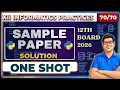 Sample Paper Class 12 IP Full Solution One Shot CBSE Boards 2026 Last Minute Revision