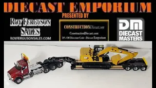 Diecast Masters Kenworth T880 SBFA Day Cab Tridem Axle Tractor with LowBoy