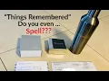 Things Remembered Spelling 101