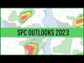 All SPC Day 1 Outlooks in 2023 - Timelapse Compilation