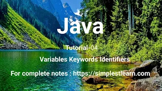 Java Variables Identifiers Keywords For B Tech M Tech MCA BCA Students