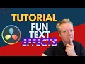 DaVinci Resolve 17 Tutorial For Beginners 2022 Typewriter Text Effects