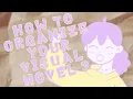 How to organize your visual novel Here some tips
