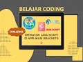 BELAJAR OPERATOR JAVA SCRIPT DI APPLIKASI BRACKETS SAGUSANOV CODING