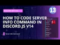 Discord js v14 Tutorial Creating a Server Info Command for Your Discord Bot