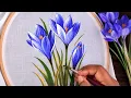 Fabric Painting Tutorial Technique 11 Crocus