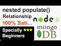 Nested Populate Relationship in Node JS Mongoose and MongoDB - Relationship with populate Node JS