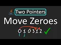 LeetCode - 283 Move Zeroes Two Pointers Technique Java