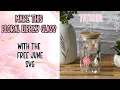 Libbey Glass Floral Vinyl Wrap using June FREE SVG