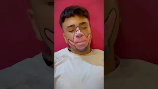 رسمت على وجه اخوي وهون نايم Drawing رسم الرسم 