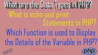PHP - What are the Data Types in PHP
