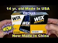 Wix 51040 Oil Filter Cut Open New and Older Version Comparison