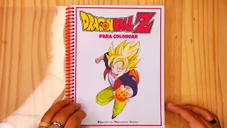 ¡Colorea a Goku, Vegeta con este Libro para Colorear de Dragon Ball Z! 🐉🎨