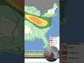 High Humidity Showers Thunderstorms Late Today Severe Weather Risk New Jersey to Virginia