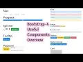Bootstrap 4 - Useful Components Overview