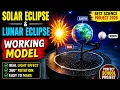 Solar Lunar Eclipse Working Model Easy Science Project for School Exhibition