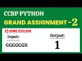 One Color Grand Assignment - 2 Python NxtWave CCBP 4 0