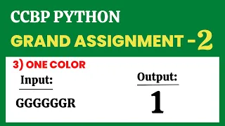 One Color Grand Assignment - 2 Python NxtWave CCBP 4 0