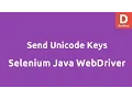 Send Unicode Keys with Selenium Webdriver