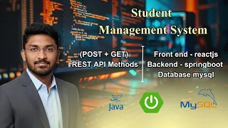 Student Management System Full Stack Project POST GET REST APIs React JS Spring Boot MySQL