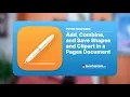 Add Combine and Save Shapes and Clipart in a Pages Document
