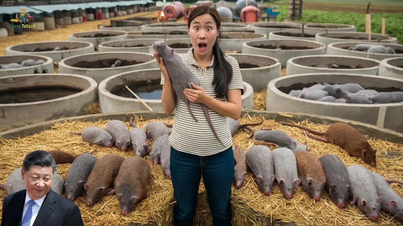 Outline Video How do farmers raise and process millions of bamboo rats? -Rat farm | Farming Documentary