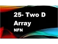 java tutorials urdu NFN 25 TwoDArray