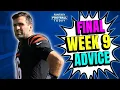 FINAL Week 9 Cheat Sheet LIVE Q A News 2025 Fantasy Football