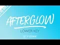Taylor Swift - Afterglow (Lower Key) Karaoke Piano