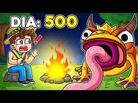 Video Thumbnail: ¡SOBREVIVÍMOS 500 dias en el BOSQUE! 💀🦈🐸🦌 SILVIOGAMER en 99 Noches en el Bosque