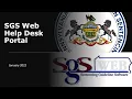 New SGS Web Help Desk Portal