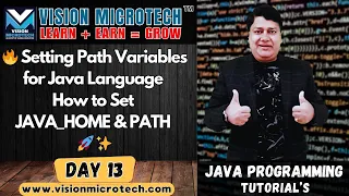 Setting Path Variables for Java Language How to Set JAVA - HOME PATH