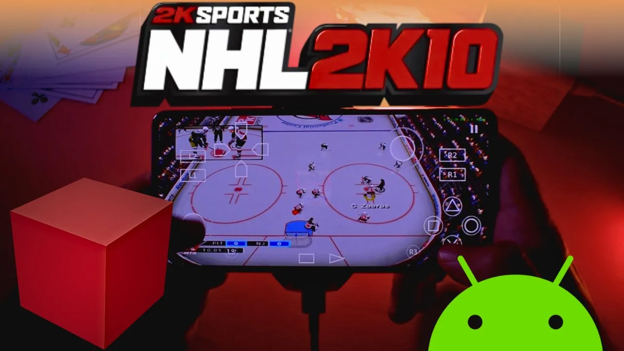 NHL 2k10 Android Gameplay | PS2 Emulator Android | Nethersx2 Android