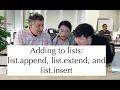 Python standard library Adding items to lists
