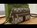 Gucci Ophidia GG Supreme Mini Bag unboxing and what fits