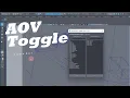 Arnold AOV Toggle Tool for Maya