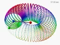 Zero Gravity 3D Double Pendulum computer simulation