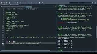 Lesson 23 List in python part 3 All the list methods explained in single