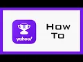 How To Use Yahoo Fantasy UPDATED 2025 Tutorial