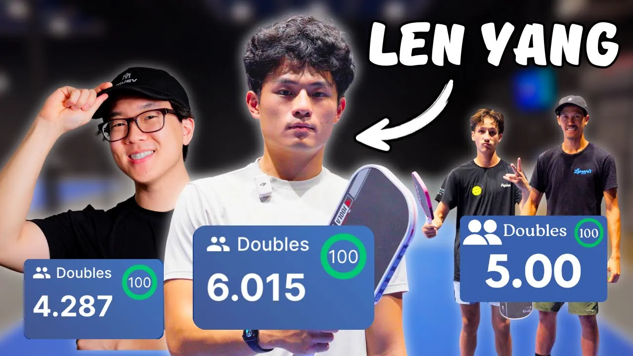 Can a Pro carry a 4.0 player against TWO 5.0 players? (feat. Len Yang)