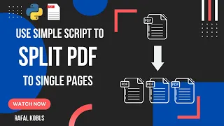 Split PDF to single pages with simple Python script